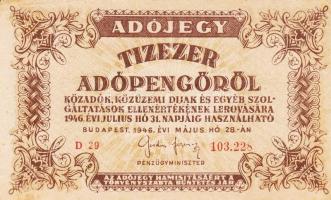 1946. 10.000AP (12x) közte változatok T:vegyes