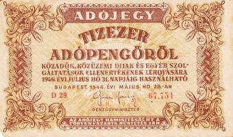 1946. 10.000AP (12x) közte változatok T:vegyes