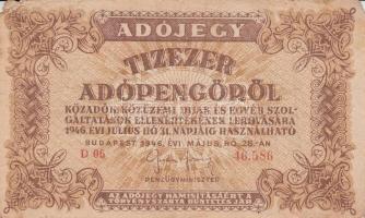 1946. 10.000AP (12x) közte változatok T:vegyes