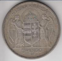 1930. 5P Ag "Horthy-jobbra" T:3