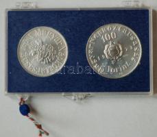 1973. 50Ft Ag + 100Ft Ag "Petőfi" T:BU Eredeti plombált MNB plasztiktokban