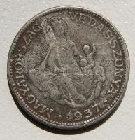 1937. 2P "Madonna" régi hamisítvány, összehasonlításra, fém