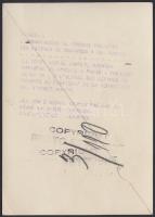 Cca 1919-1920 Károlyi Mihály miniszterelnök Párizsban. Vintage sajtófotó, francia felirattal, 1x18 c...