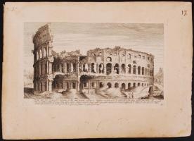 1608 Aegidius Sadeler (1570-1629): Vestigii della parte di fuora dell'Anfiteatro di Tito... - C...