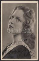 Cca 1940 Szörényi Éva aláírt fotója, 14×9 cm