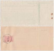 ~1920-1934. "Budapesti Kisipari Hitelintézet Részvénytársaság" + "A Hazai Bank Részvé...