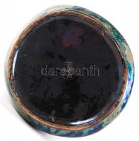 Zsolnay szecessziós váza 1898-1902. Forma- és dekorterv: Mack Lajos, porcelánfajansz, két fajta eozi...