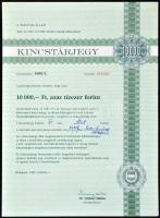 Budapest 1989. Kincstárjegy 10.000Ft-ról T:I