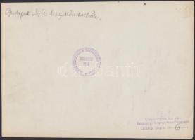 1925 Kankowszky Ervin (1884-1945): A Zeneakadémia épülete, vintage felvétel, pecséttel jelzett, 18x2...