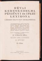 Révai kereskedelmi, pénzügyi és ipari lexikona. A modern üzleti élet enciklopédiája. Négy kötet, szá...