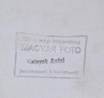Cca 1950 Kotnyek Antal (1921-1990) 4 db szocreál vintage fotója, köztük egy pecséttel jelzett, 18x24...