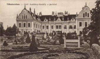 Tőketerebes, Gróf Andrássy kastély / castle, park (Rb)