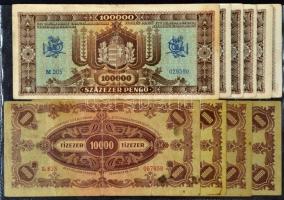 ~160db vegyes bankjegy, főleg a korona és pengő időszakból, pár külföldi papírpénz is, néhány hadifo...