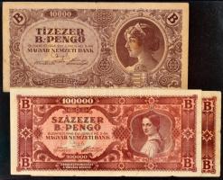 ~160db vegyes bankjegy, főleg a korona és pengő időszakból, pár külföldi papírpénz is, néhány hadifo...