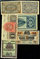 ~160db vegyes bankjegy, főleg a korona és pengő időszakból, pár külföldi papírpénz is, néhány hadifo...