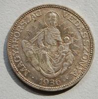 1936. 2P "Madonna" Ag T:2