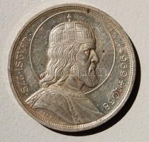 1938. 5P "Szt. István" Ag T:1/2 pici fo.