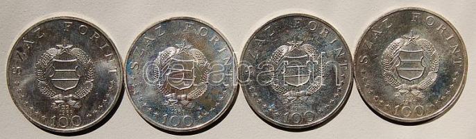 1968. 100Ft (4x) "Semmelweis" Ag T:BU