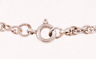 Ezüst (Ag.) nyaklánc, jelzett, nettó: 7 g, h:47 cm /Silver necklace