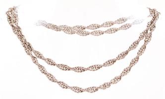 Ezüst (Ag.) golyós nyaklánc, jelzett, nettó: 24 g, h:60 cm /Silver necklace