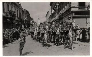 Szatmárnémeti, bevonulás / entry of the Hungarian troops So.Stpl