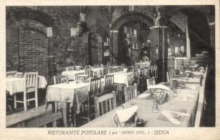 Siena, Ristorante Popolare / restaurant interior (fa)