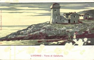 Livorno, floral litho