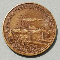 1900. "Balatoni Úszók Egyesülete" kis Br. plakett T:2