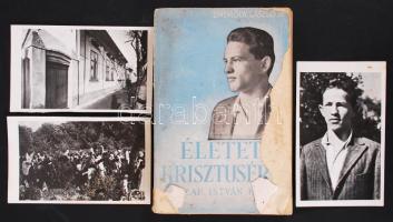 Endrődy László: Kaszap István élete. Budapest 1943. Kaszap István Lapja Kiadás. Viseltes állapotban. + 3 db fotó Kaszap Istvánról, sírjáról, szülőháza