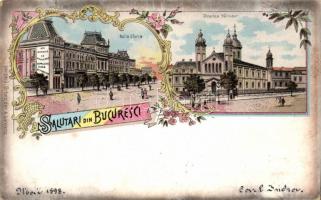 1898 Bucharest, spa, Sarindar church, litho (gluemark)