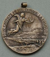 Románia 1913. "Balkáni háború" katonai emlékérem (Ag) T:2/3