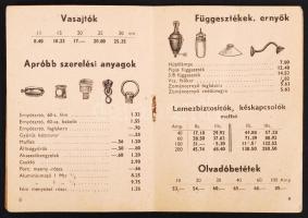 CCa 1940 Elektográf, Gráf testvérek, árjegyzék