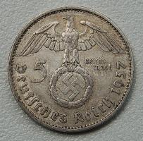 D.Reich 1937A 5M (Ag) T:3+