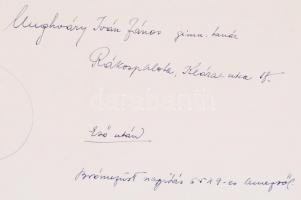 Cca 1940 Unghváry Iván János: Eső után. Vintage fotó, feliratozva, aláírva, 40x30 cm