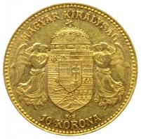 1906KB 10K Au "Ferenc József" (3.38/0.900g) T:2
Hungary 1906. 10 Korona Au "Franz Jos...