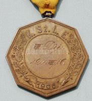 1906. "Kispest-Szentlőrinci Lövészegyesület" Br, szalaggal T:2