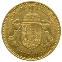 1904KB 10K Au "Ferenc József" (3.38/0.900g) T:2
Hungary 1904. 10 Korona Au "Franz Jos...