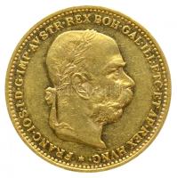 Ausztria 1898. 20K Au "Ferenc József" (6.77g/0.900) T:2 Austria 1898. 20 Corona Au "Franz Joseph I" (6.77g/0.900) C:XF