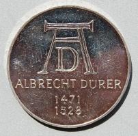NSZK 1971. "Dürer" 5DM (Ag) T:exPP