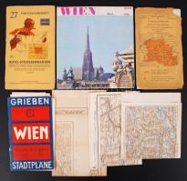 1920-1960 7 db osztrák térkép közte háború előtti Freytag-Berndt és Grieben térképek