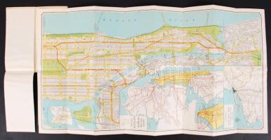 1936 Hangstrom's New York térkép, 70×43 cm