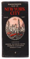 1936 Hangstrom's New York térkép, 70×43 cm