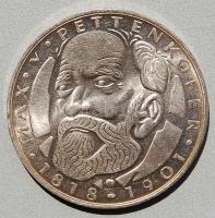 NSZK 1968. "Pettenkofer" 5DM (Ag) T:2+