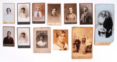 cca 1880-1900 20 db klf keményhátú fotó / Vintage photos