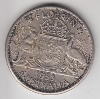 Ausztrália 1953. 1Fl Ag T:2
Australia 1953. 1 Florin Ag C:XF