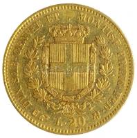 Olasz Államok / Szardínia 1850. 20L Au "II. Viktor Emánuel" (6.41g/0.900) T:2-
Italian Sta...
