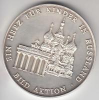 Németország 1991. "Boris Jelzin - Richard Von Weizsäcker" Ag emlékérem (37.9g/0.999/42.5mm...