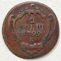 Ausztria/Görz (Gradiska) magyar verdejel 1799S 2S T:2/3