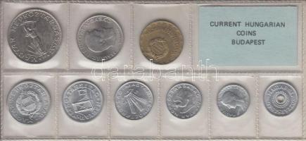 1979. 2f-10Ft 9db klf érmés forgalmi sor fóliatokban T:1