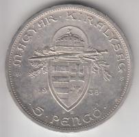 1938. 5P Ag "Szent István" T:2,2-